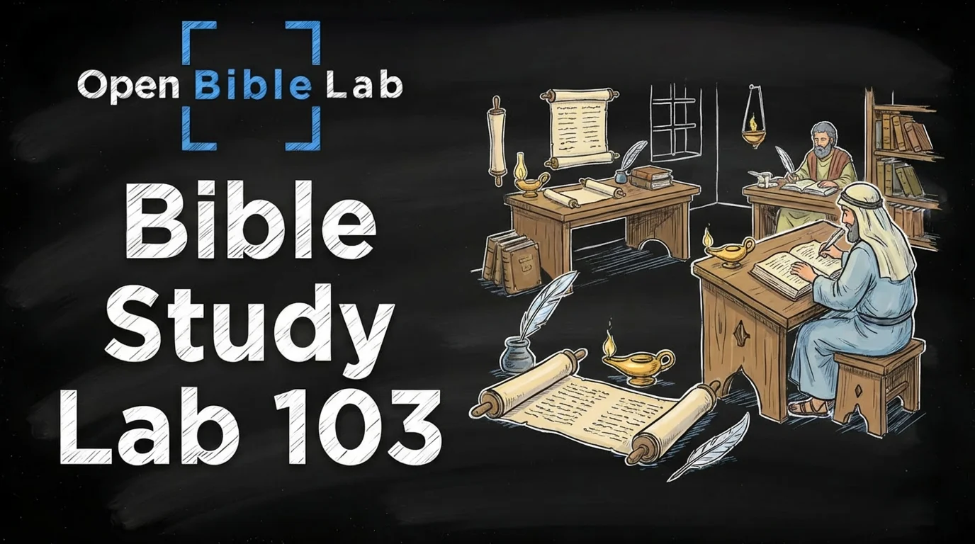 Lab 103: Learn to trace biblical themes and read Scripture with wisdom, patience, and humility.